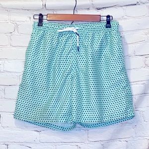Crown & Ivy Blue Green Men's Swim Trunks Size Medium Excellent Condition